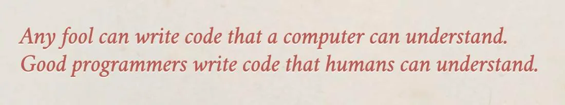 quote about code readability